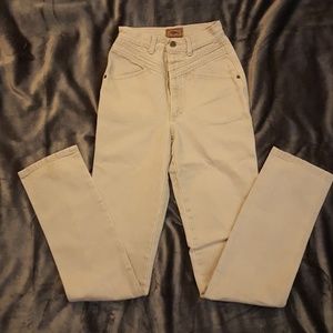 Roper tan high rise jeans, size 5 x 34-1/2" inseam